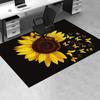 Office Carpet Sunflower Butterflies Design, Sofa Rug for Living Room, Chair Mat Under Protec