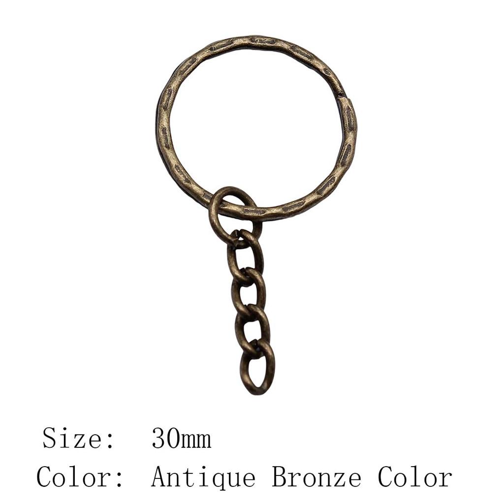 2025 Trend Jewelry Findings & Components 30mm Key Ring 2 Sizes 4 Colors Accessories Parts Art Supplies Men's Accessories