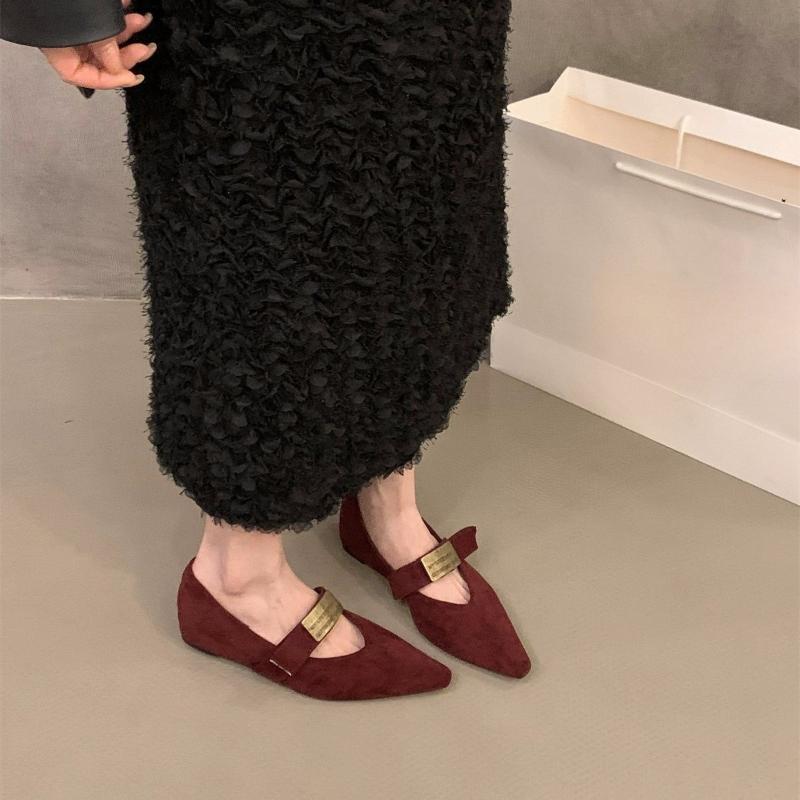 Fashion Fashion Versatile Woman Shoes 2025 Autumn New Pointed Flat Shoe Simple Women's Mary Jane Shoes Anti Slip Women Casual Shoe