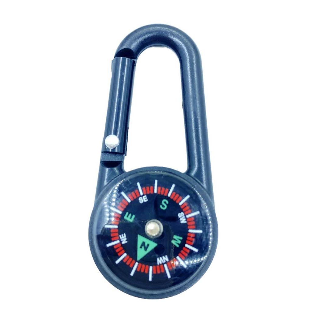 Portable Outdoor Multi-Functional Compass with Carabiner for Hiking
