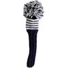 Jan Craig Handmade Headcover for Fairway Wood #5, Navy/White/Silver