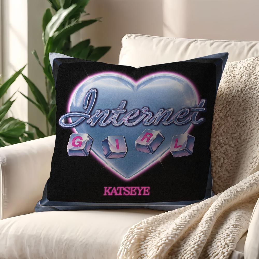 Kpop KKatseye cushion cover For Pillow Printing Sofa Decoration Home Car Room Coffee Shop Office Nordic Simplicity