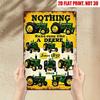 Segno da Parete in Latta Metallica John Deere Vintage Arredamento Rustico da Fattoria Garage