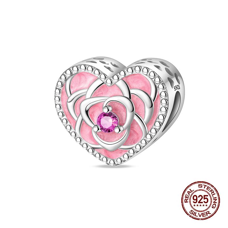 Neue Kupfer Romantische Liebesbrief Hochzeit Ringe Charms Perlen Passend für 3mm Original Armband DIY Schmuck Verlobungsgeschenke