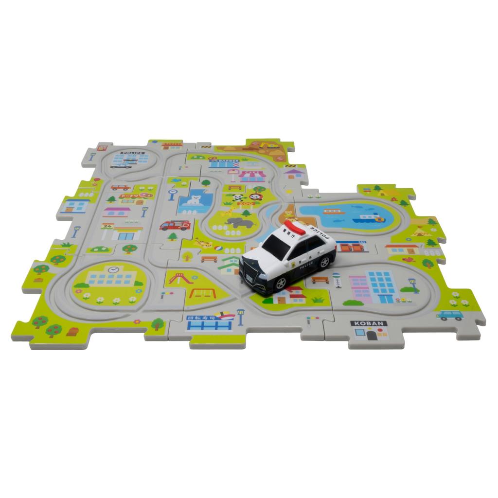 Masudaya Corporation Panel World Running! Police Car Panel 8 541-1752
