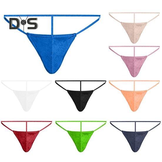 Sexy Herren-Tanga, niedrige Taille, U-konvex, T-String-Stil, atmungsaktive Unterwäsche, freie Bewegung, einfarbige Slips für den Alltag