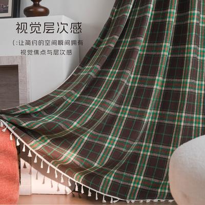 Tende Natale lana scozzese tinta tende francesi finite tenda cucina tende finestra a golfo semi-oscuranti