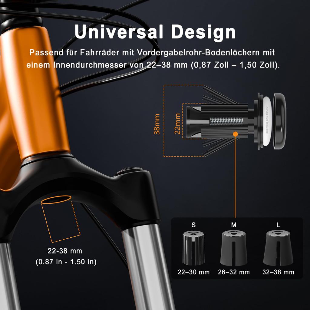 NICEDACK AirTag Bicycle AirTag Bicycle Waterproof AirTag Bicycle Mounting AirTag Bicycle Holder Suitable for bicycle front fork tubes with an inner