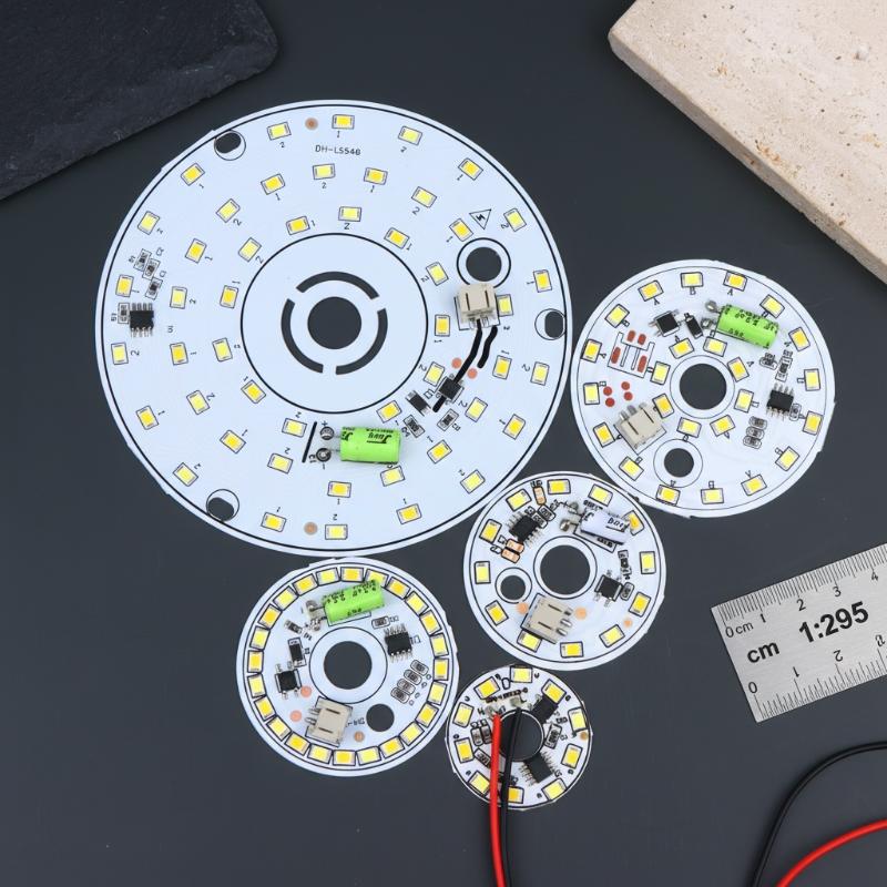 LED-Lampenchip 3W 5W 6W 7W 12W 220V Treibungslos Mehrfarbenwechsel DIY-Platine für Heim-Nachrüstungen