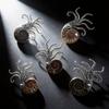 Marine Animal Shell Brooch With Handmade Metal Design For Fashion Accessories