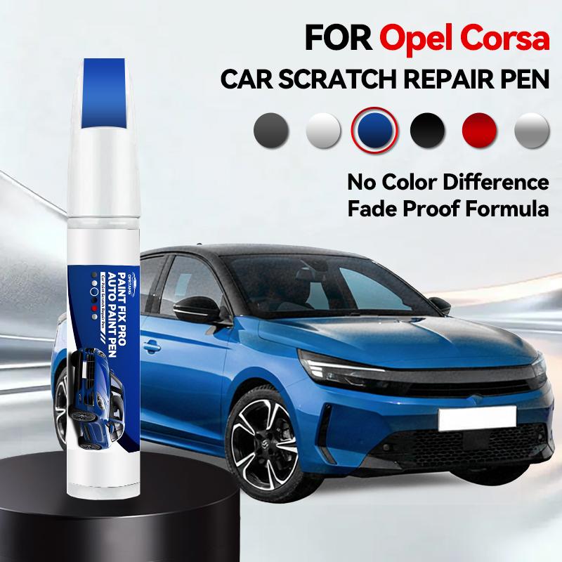 Fordons Exklusiv Användning Bilfärg Reparationspenna För 1982-2025 OPEL CORSA Lackreparationspenna för repor Tillbehör Svart Röd Vit Silver