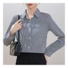 Navava Women Office Stripe Long Sleeve Shirt Nb2350