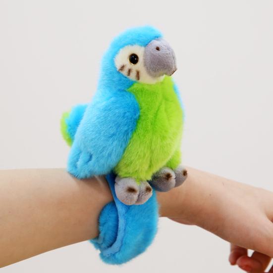 Plush Parrot Slap Bracelet Swan Dolls Tag Patch Toy Accessory Fun Stuffed Animal Plush Toys for Party Decorations