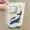 Whale Print Phone Case Suitable for iPhone 16 14 15 13 12 11 Pro Max 16Plus Silicone Anti Drop Soft Shell