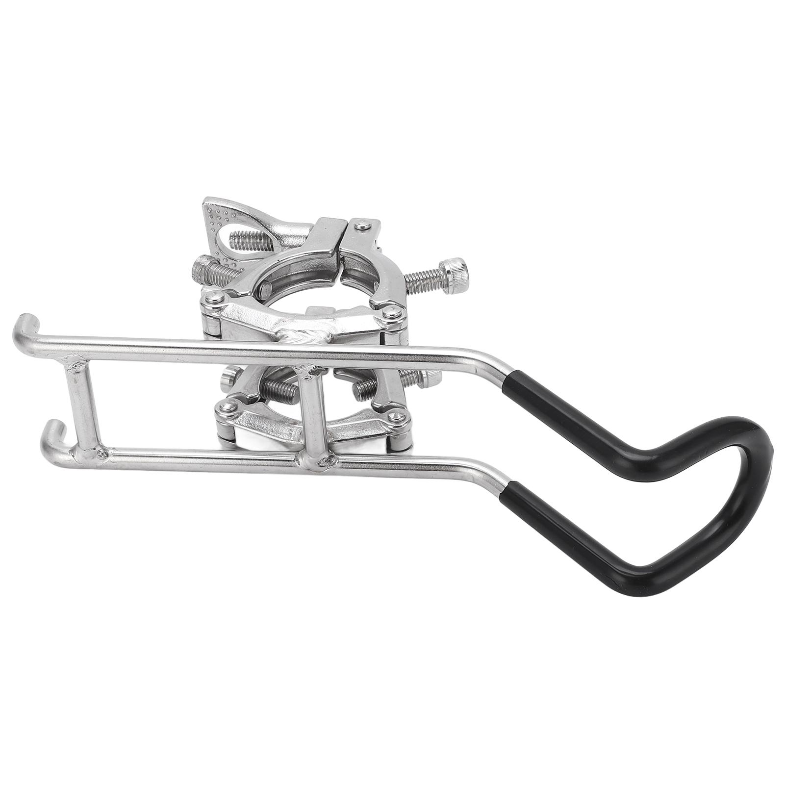 

Boat Fishing Rod Holder 316 Stainless Steel Double Clamp Adjustable Rack for Yacht Speed Boats