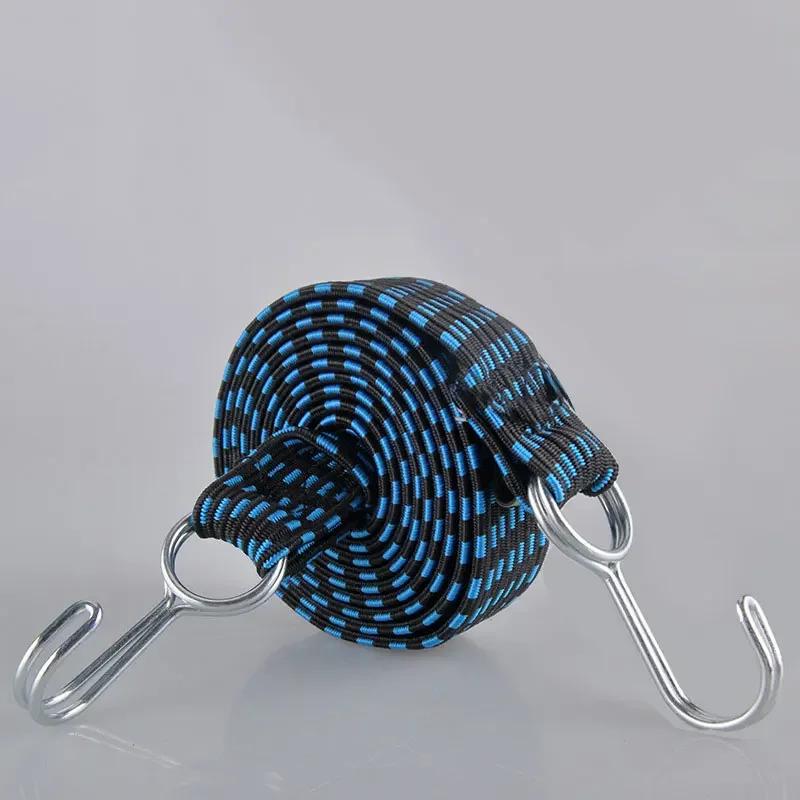 Motorsykkel Elastisk Gummi Bagasjestrikk Med Kroker Sykler Strikk Knyte Bil Bagasje Takstativ Stropp Fikseringsbånd Krok Biltilbehør