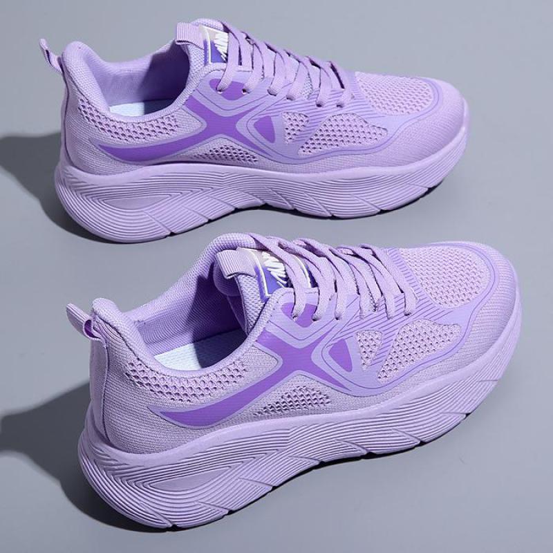 Fashion Spring Orange Platform Shoes Breathable Mesh Sneakers for Women Thick Sole Casual Shoes Women Sneakers Tennis Ladies Shoes