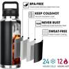 27oz/37oz Thermosflasche Heiß und Kalt Edelstahl Thermoskanne Tragbar Outdoor Camping Reise Auslaufsicher Trinkwasserflaschen