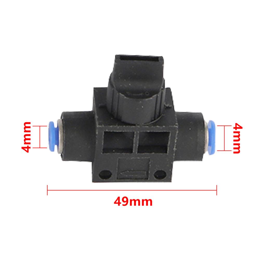 Pneumatic Trachea Quick-in Buckle-type Hand Valves 4/6/8/10/12mm Garden Lawn Irrigation Flow Limiting Speed Control Switch 5Pcs