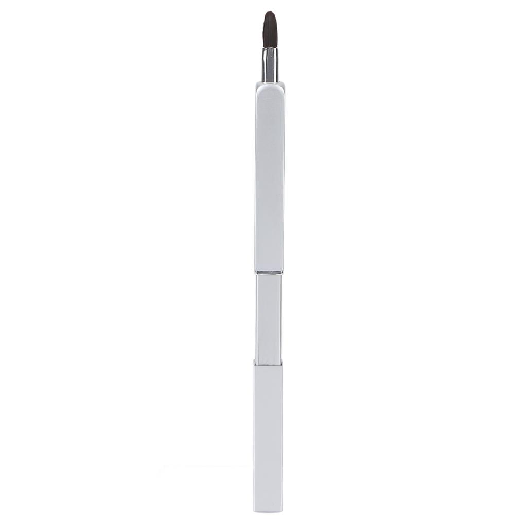 Portable Retractable Lip Makeup Brush Lipstick Lip Gloss Brush Applicator Makeup ToolSilver