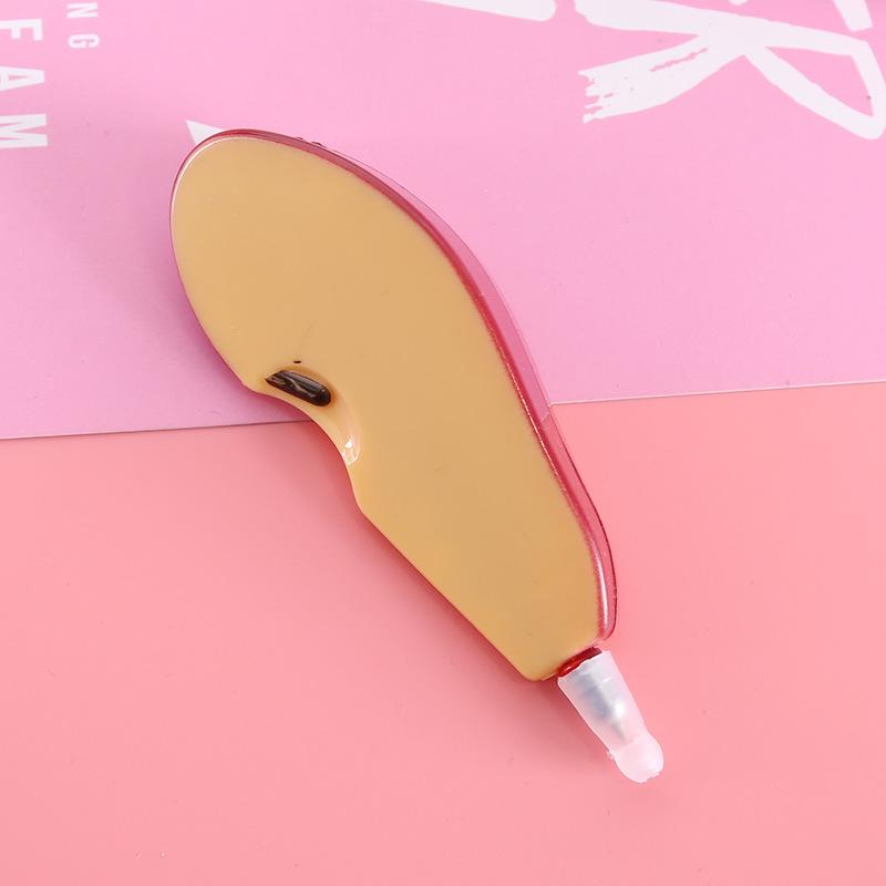 Korean Cartoon Food-Shaped Ballpoint Pen Set: Cute Fruit, Vegetable, and Bread Designs - Creative Stationery Gift красного яблока