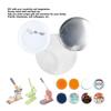 Button Maker Supplies Pin Back Button Parts 2.3in Diameter Widely Used Plastic Base Rustproof 100 Sets for Gift Making