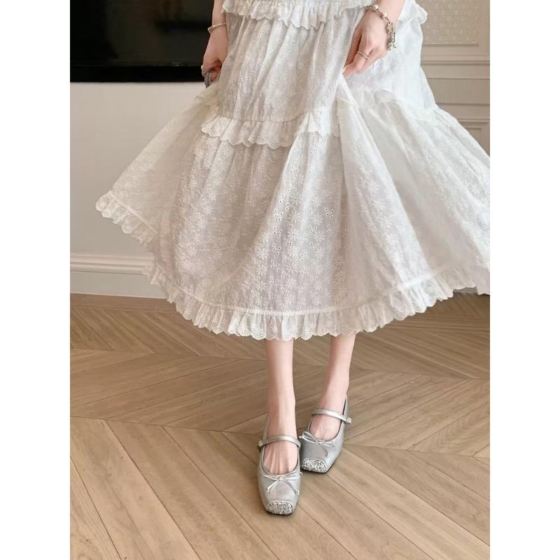 Nye Dame Flats Mote Rund Tå Grunne Slip On Damer Myke Damer Mary Jane Ballerinaer Lav Hæl Casual Ballett Sko