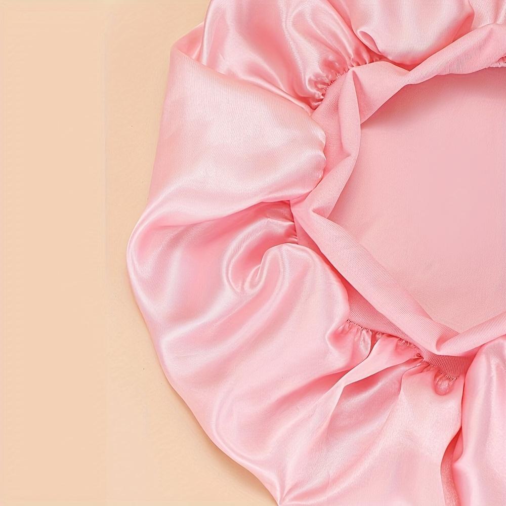 1pc Satin Sleep Cap with Wide Elastic Band, Comfortable Stretch Fit, Unscented, Daily Use Hair Care Accessory, Daily Wear Cap | Elegant Sleep Cap