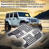 Sun Visor Repair Kit, Aluminum Sun Visor Clips Car Accessories Replacement for Jeep Wrangler JK JL Gladiator 2018 To