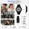 Digital Watch, Unisex, 50M Water Resistant, Lightweight, Slim, Sports Watch, Luminous LED Backlight, Alarm, Stopwatch, DateDay Display, 1224 Hour