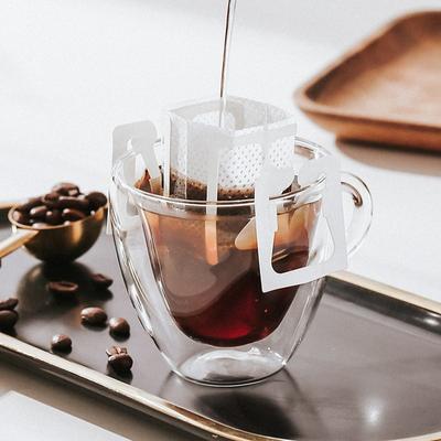 50Pcs/Pack Drip Coffee Filter Bag Portable Hanging Ear Cup Coffee Filters Paper Home Office Travel Brew Coffee and Tea Tools