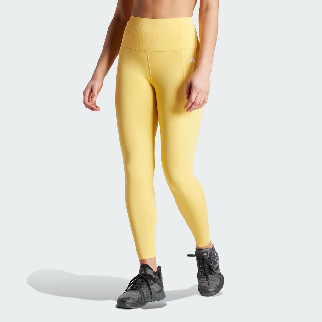 adidas Optime Power 7/8 Leggings Sports Pants Women's Bright Yellow IT6749
