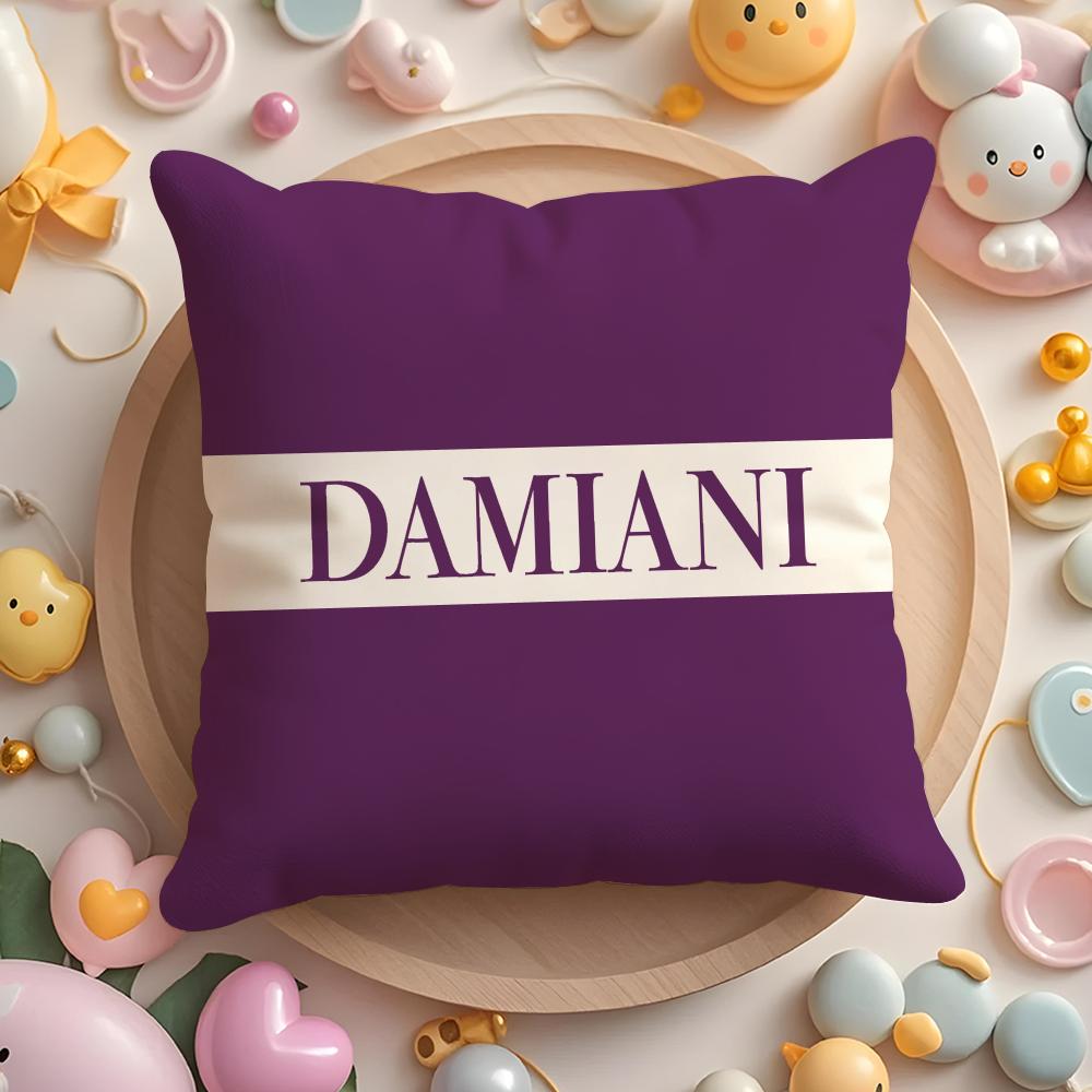Italian Gorgeous D-Damiani Cushion Cover Home & Car Multi-Scene Pillow Cover - Reversible, Soft & Durable for Daily Use
