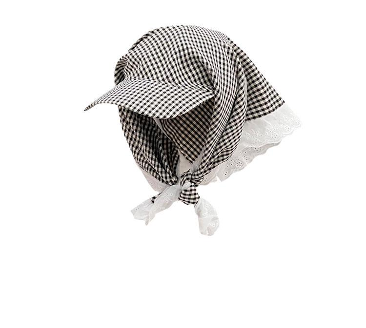 Women's Wide-Brimmed Baseball Cap - 2025 Summer Sun Protection Hat with Korean Style Bowknot, Flattering Design for a Slimmer Face