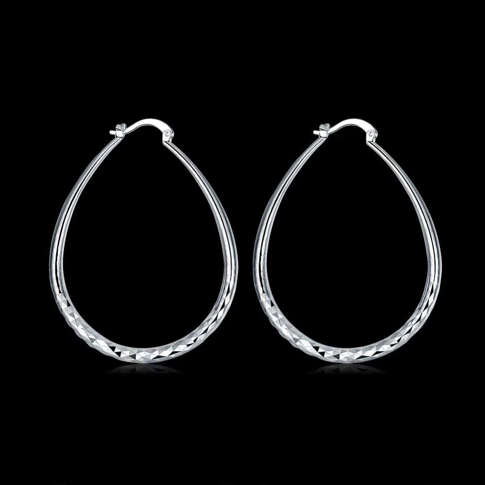 Retro European American Large Round Hoop Earrings - Star Design Fashion