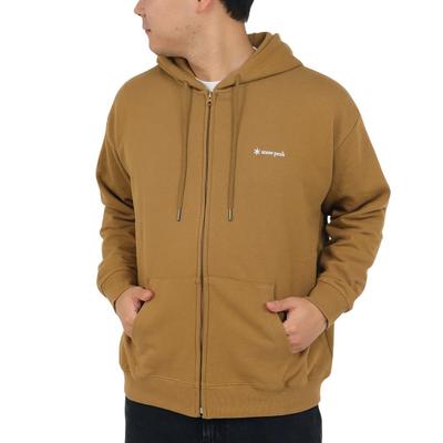 Snow Peak Parka Sweat Logo Zip Up Hoodie CY Camel SPE-SW-23AU001 (Camel/M/Men's)