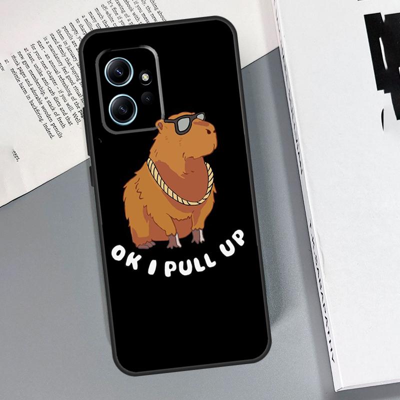 Cartoon Capybara Case For Xiaomi Redmi Note 14 Pro 9 10 11 12 13 Pro Cover For Redmi 15 13C 12C 10C 14C 15C