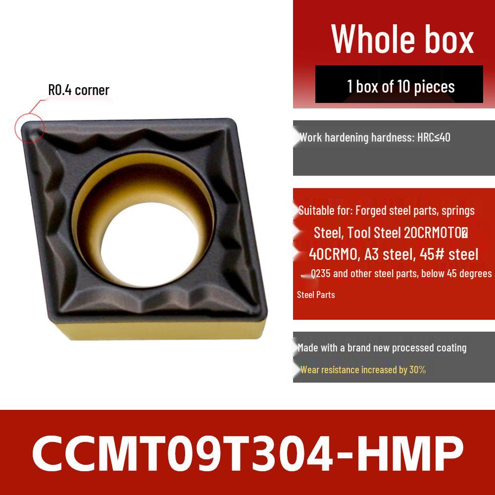 CNC Stainless Steel Lathe Inserts: Rhombic Boring CCMT DCMT TCMT for Outer Diameter & Inner Hole Turning