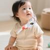 Breathable Cotton Baby Pillow Crescents Shape Neck Support Cartoon Pattern Bedding Pillow for Newborns