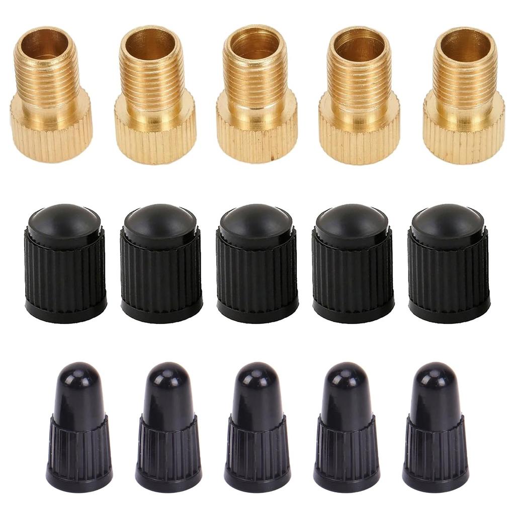 Audiophile Valve Conversion Adapter, 5 Pieces, Presta to American Style