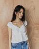 INSEOWL Necklace Two-Way Blouse - White