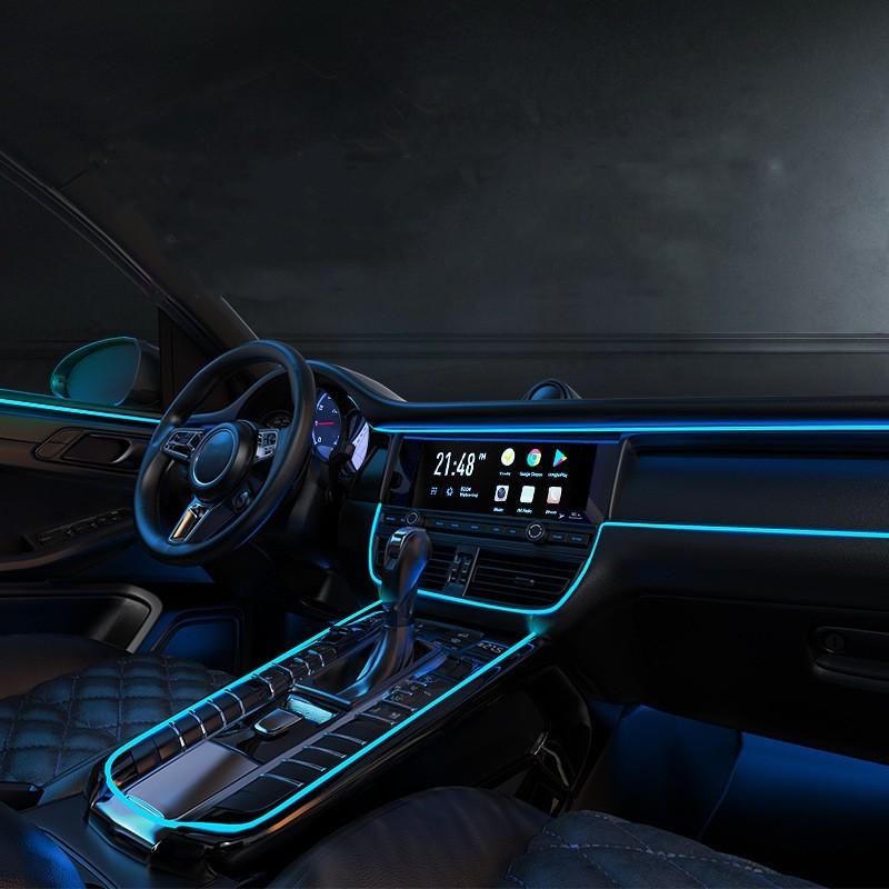 5M Car Interior Light Atmosphere Ambient Light Tube LED Strip Flexible Neon Lamp Glow String Light for Car Decoration Interior