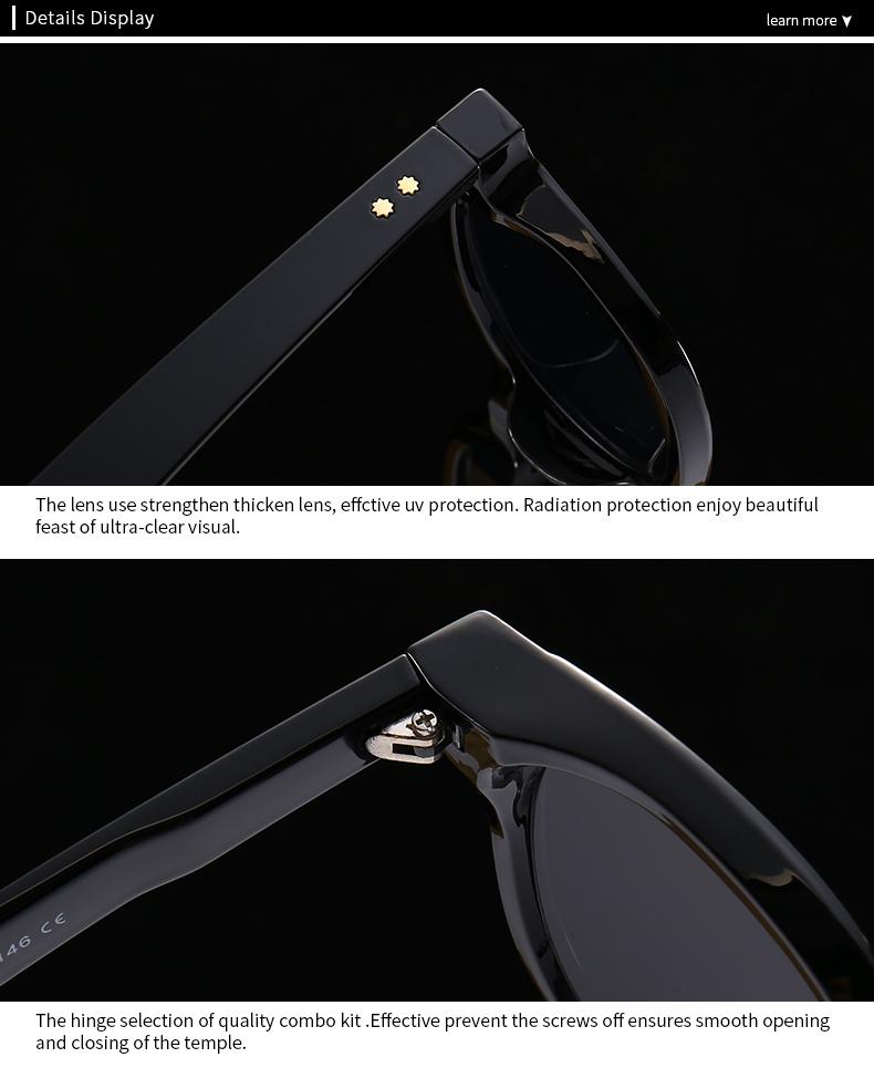 New European And American Trendyy Street Photography Retro Literary Sunglasses Round Sunglasses 6026