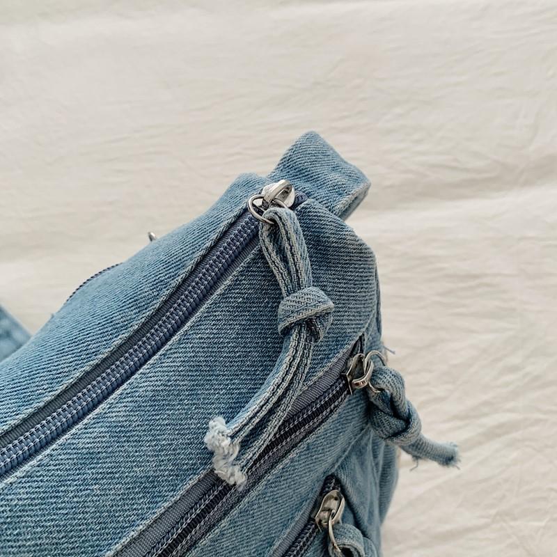 Τσάντα Τζιν Πολλαπλών Θηκών Τσάντα Χιαστί Γυναικεία Τσάντα Ώμου