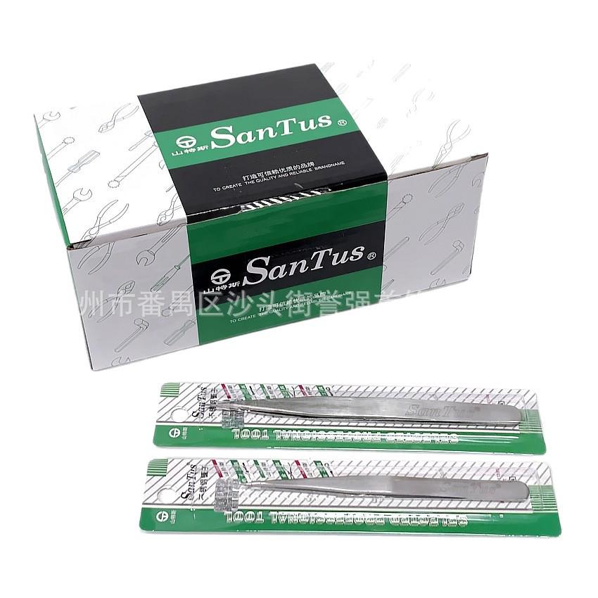 SANTUS Precision Fine Point Stainless Steel Tweezers for Jewelry and DIY