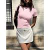 Womens Tops Trendy Basic Crew Neck Short Sleeve T Shirt Slim Fit Cute Crop Top Shirts Casual Women Summer Clothes