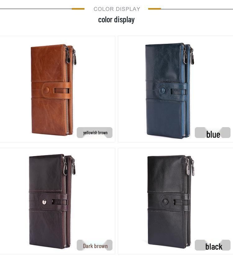 Vintage Women's RFID Snap Closure Leather Wallet, Large Capacity with Multi-Card Slots and Coin Purse