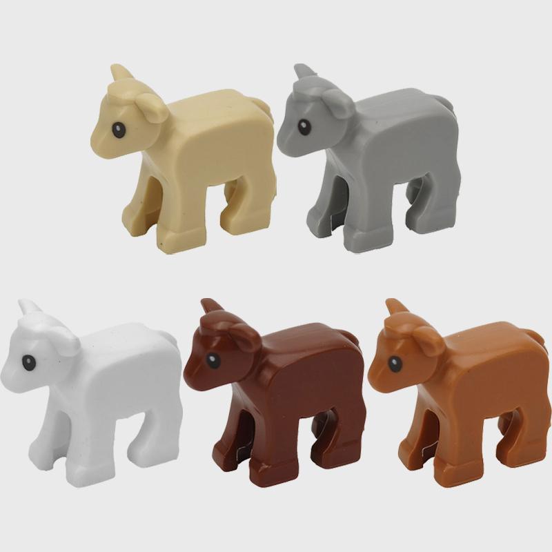 MOC Medieval Castle Orc Soldiers Figures Wolf Chariot Mount Knights King Warrior Elephant Goat Building Blocks Bricks Toys Gifts
