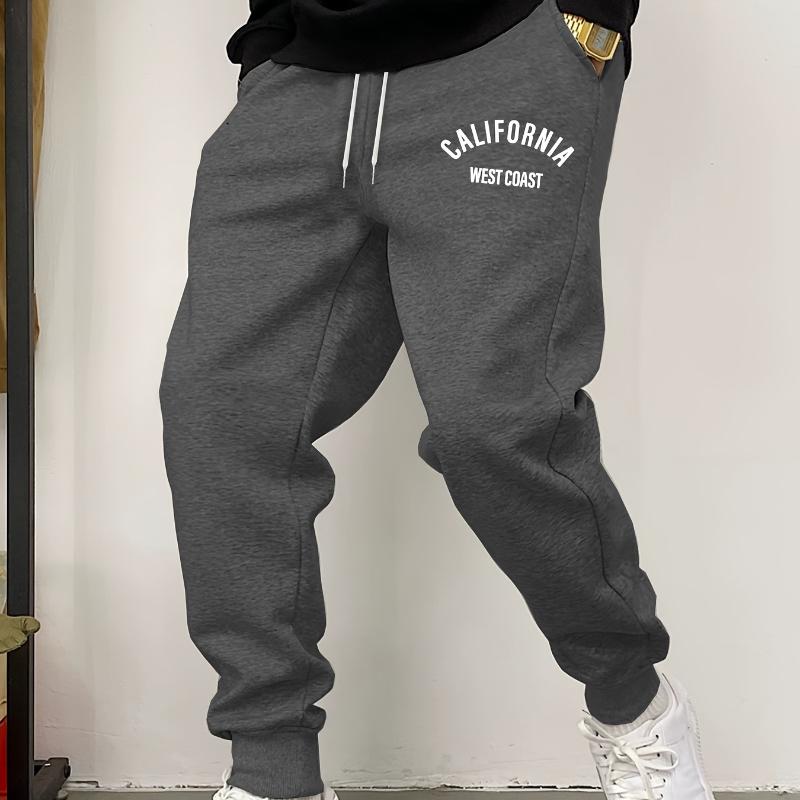 

California West Coast Men s Casual Jogger Sweatpants Fit Knitted Track Pants XL темно-сірий колір