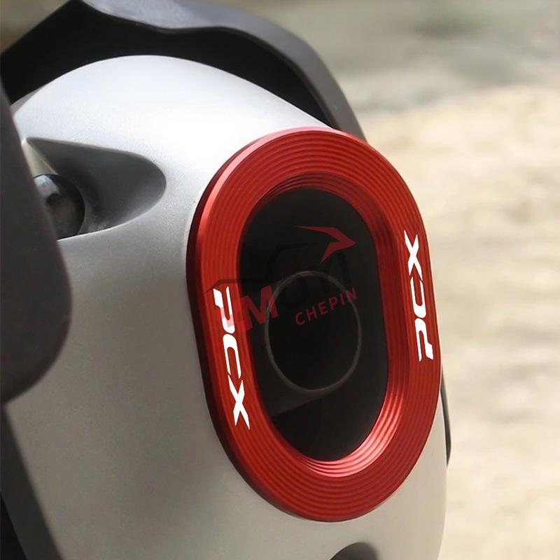 Ochrana výfuku pro upravenou Hondu PCX160: Protiopaření, Proti kolizi Kryt koncovky výfuku